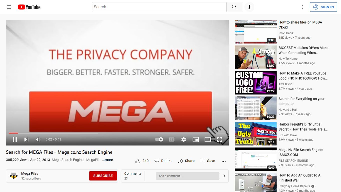 Search for MEGA Files - Mega.co.nz Search Engine - YouTube